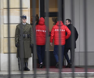 Kacper Tomasiak i skoczkowie u prezydenta