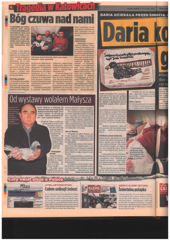 Katastrofa hali MTK w Katowicach. Materiały archiwalne