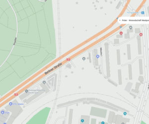 Niemieckie nazwy ulic w Szczecinie na mapach Bing