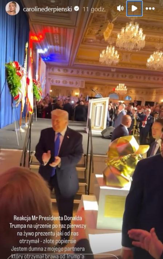 Caroline Derpieński i spotkanie z Trumpem
