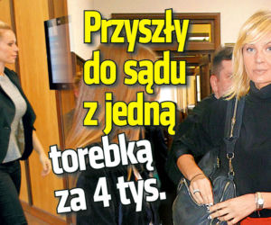 Przyszły do sądu z jedną torebką
