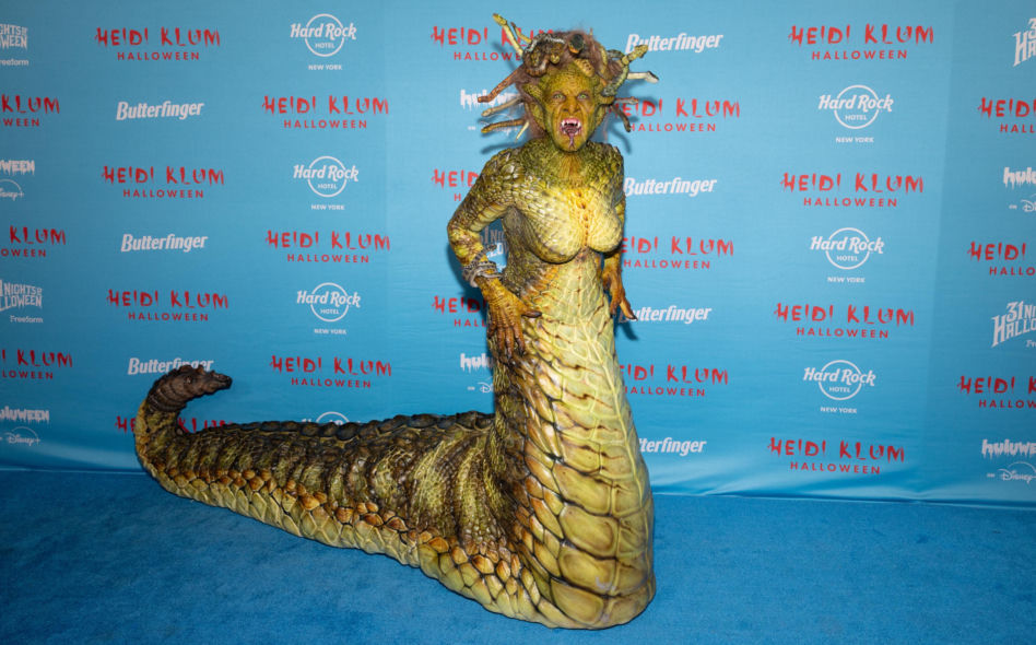 Heidi Klum jako Meduza na Halloween 2025