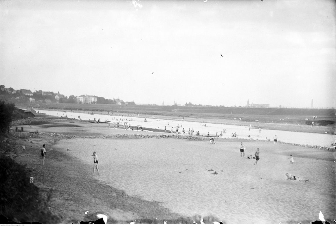 Plaża nad Wisłą w Krakowie