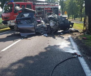 Tragiczny wypadek koło Strzelna. Nie żyje ojciec z córką, a trzy osoby są ranne! [ZDJĘCIA]