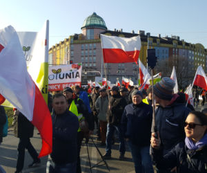 Protest rolników na 9