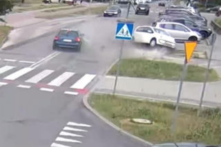 Pijany wjechał w samochód i uciekał