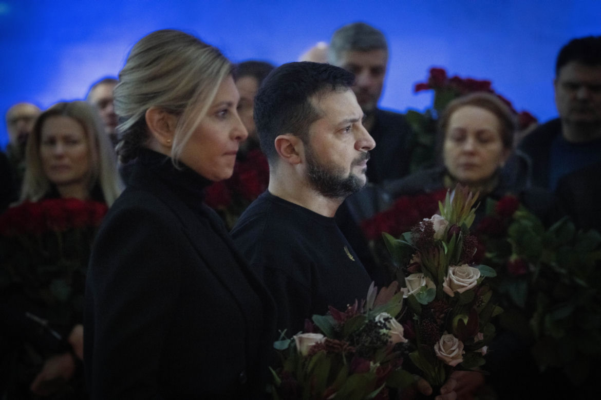 Wołodymyr Zelenski z żoną