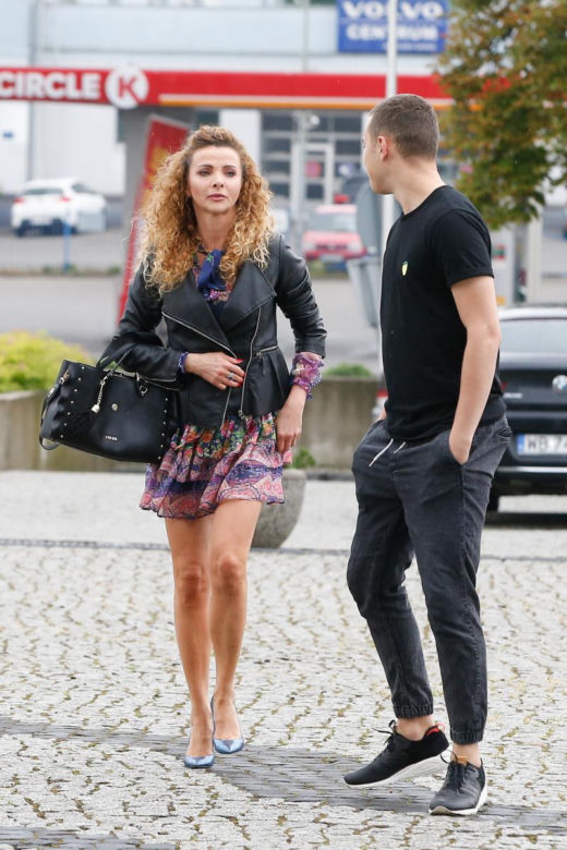 Edyta Zdrójkowska z synem Adamem