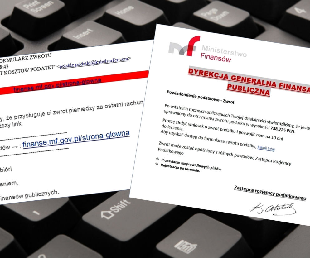 Dostałeś takiego maila? Ministerstwo Finansów ostrzega: to oszustwo!