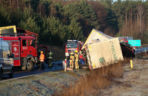 Dramatyczny wypadek niedaleko Gorzowa. Ciężarówki zderzyły się czołowo