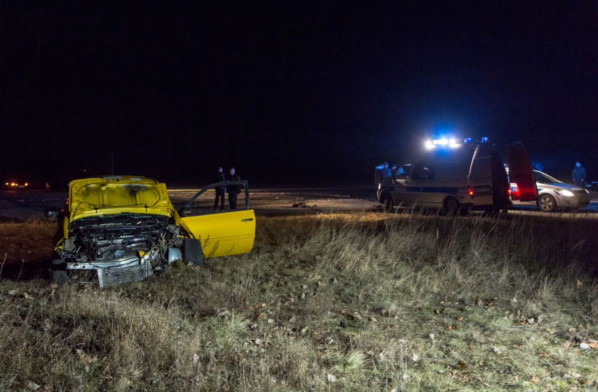 Renault Megane RS, wypadek na lotnisku w Pile