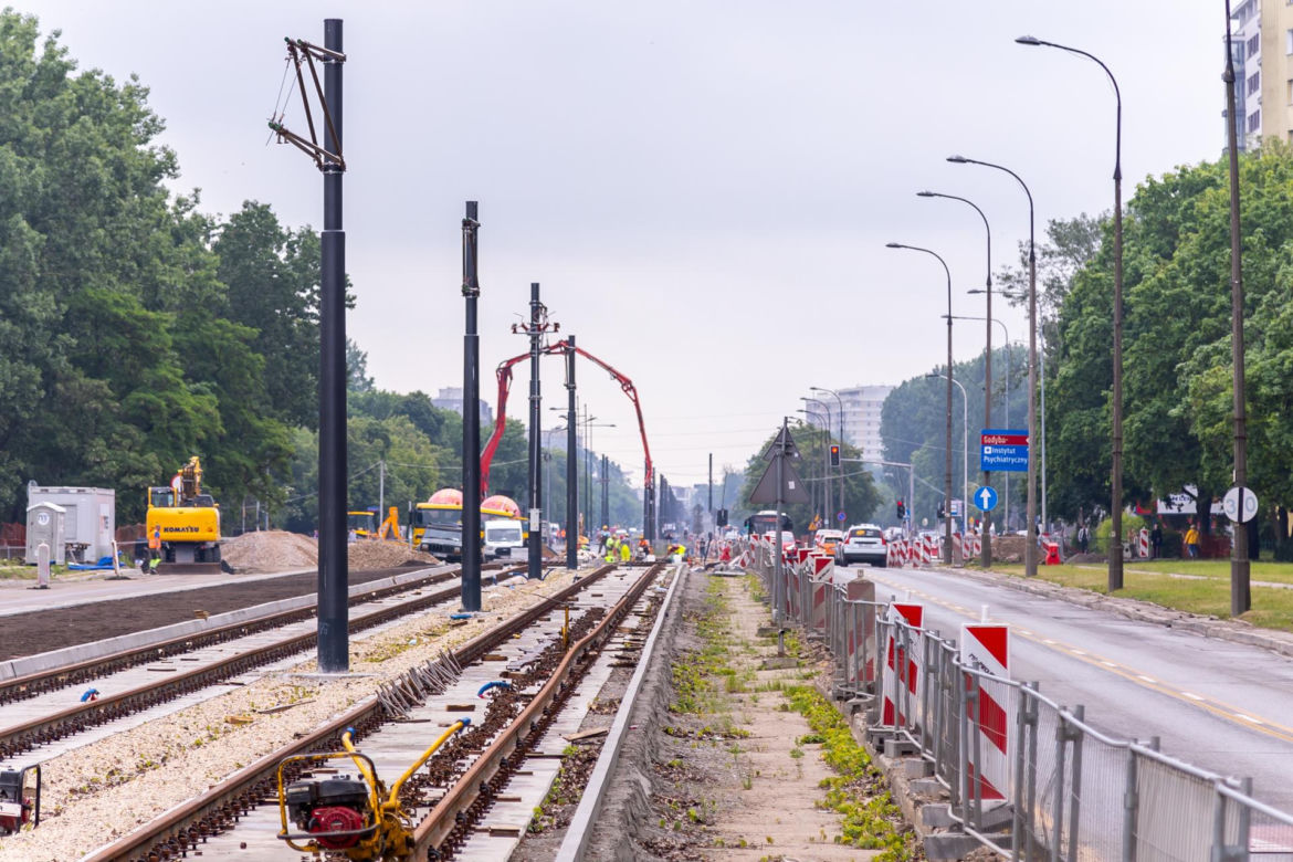 Budowa tramwaju do Wilanowa w Warszawie