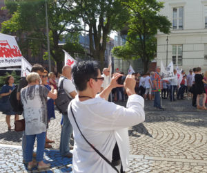 Protest budżetówki z Solidarności w Bydgoszczy [ZDJĘCIA]