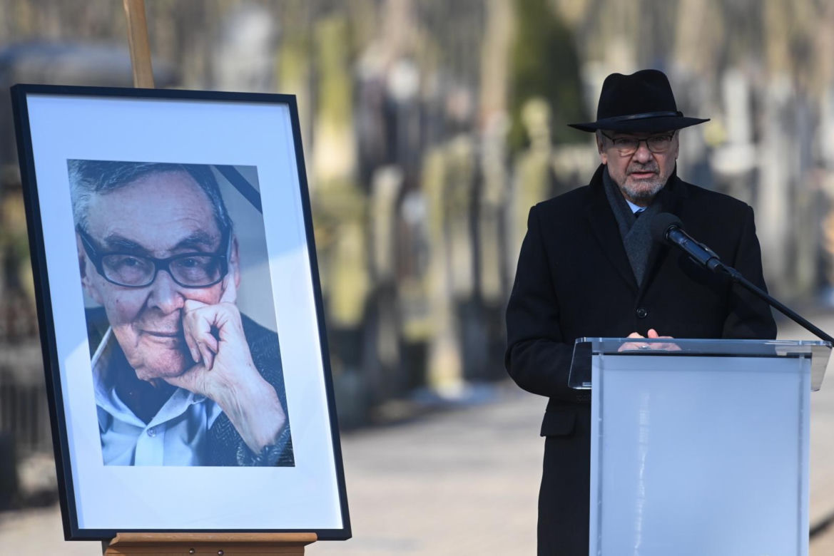 Pogrzeb Mariana Turskiego na Cmentarzu Żydowskim w Warszawie