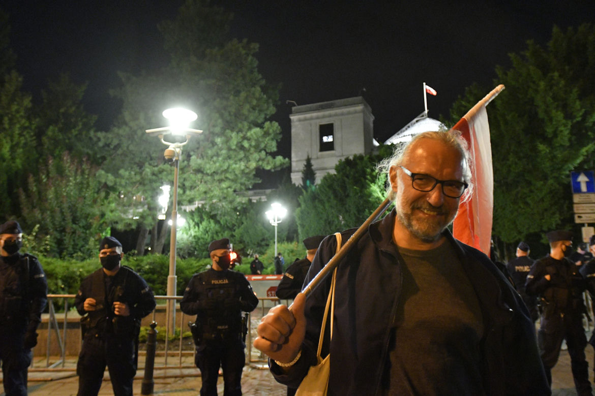 Lex TVN. Protesty pod Sejmem