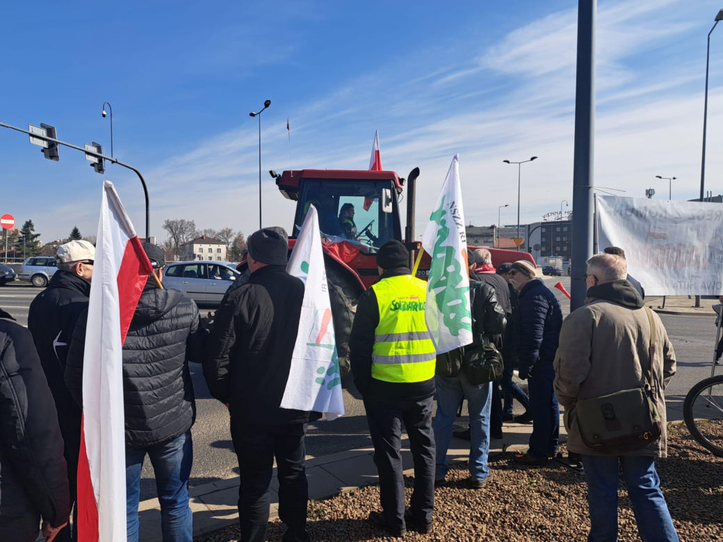 Protest rolników w Krakowie. 20.03.2024