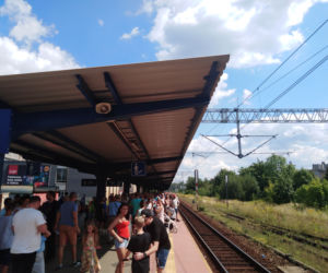 Tłumy na dworcu kolejowym w Zabrzu [ZDJĘCIA]