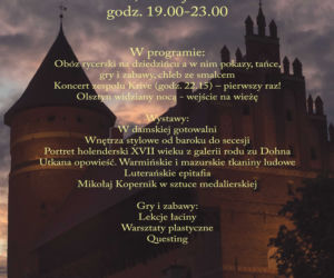 Noc Muzeów w Olsztynie 2022. Co będzie się działo? [PROGRAM]