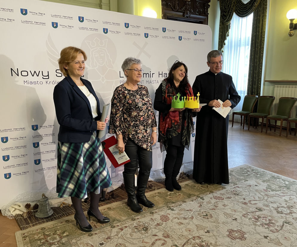 Organizatorzy Sądeckiego Pokłonu Trzech Króli podczas konferencji prasowej