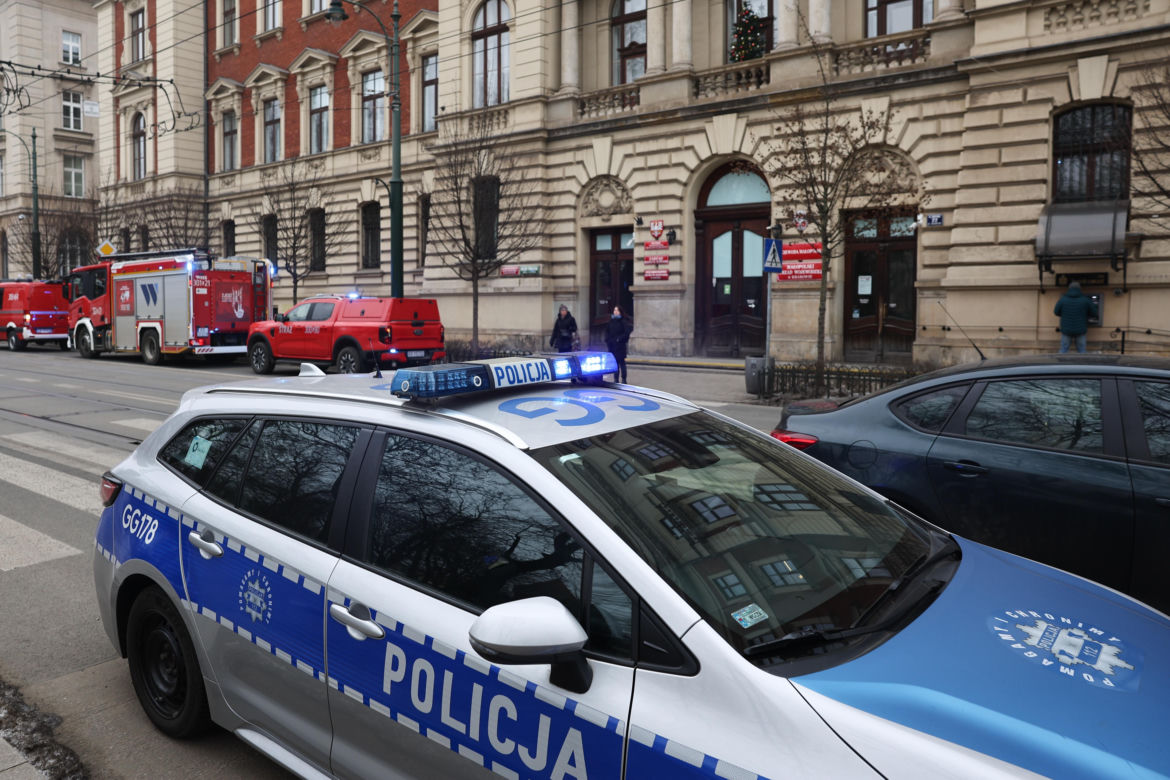 Podejrzany ładunek w budynku Małopolskiego Urzędu Wojewódzkiego w Krakowie
