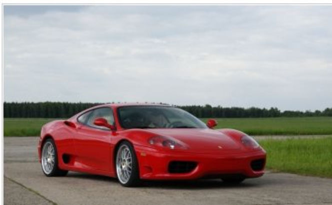 Przejażdżka ferrari