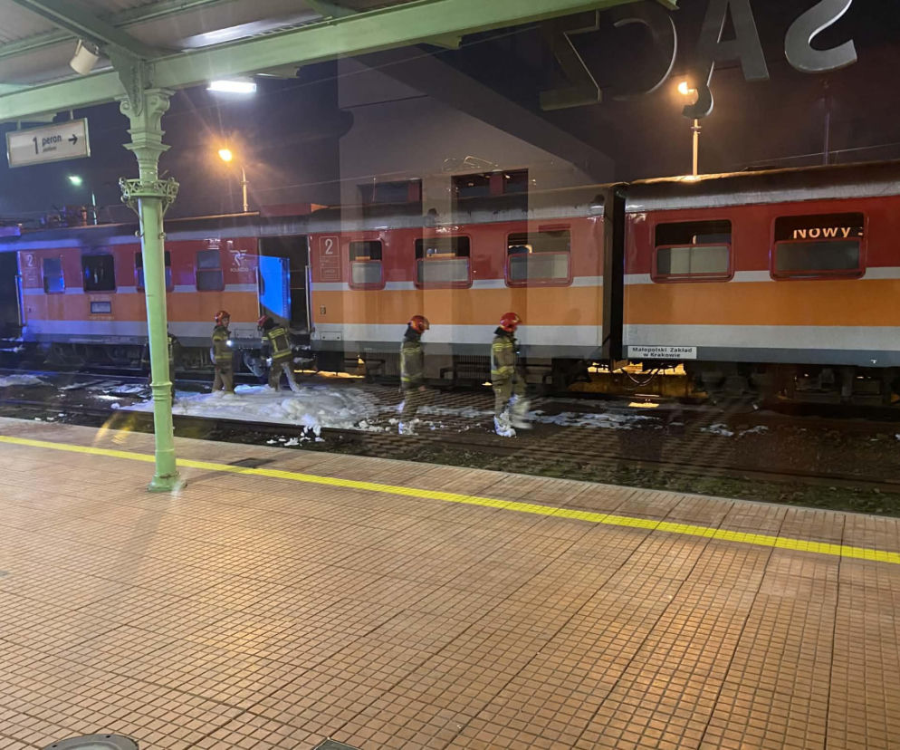 Pożar pociągu w Nowym Sączu. Są wstępne ustalenia przyczyny