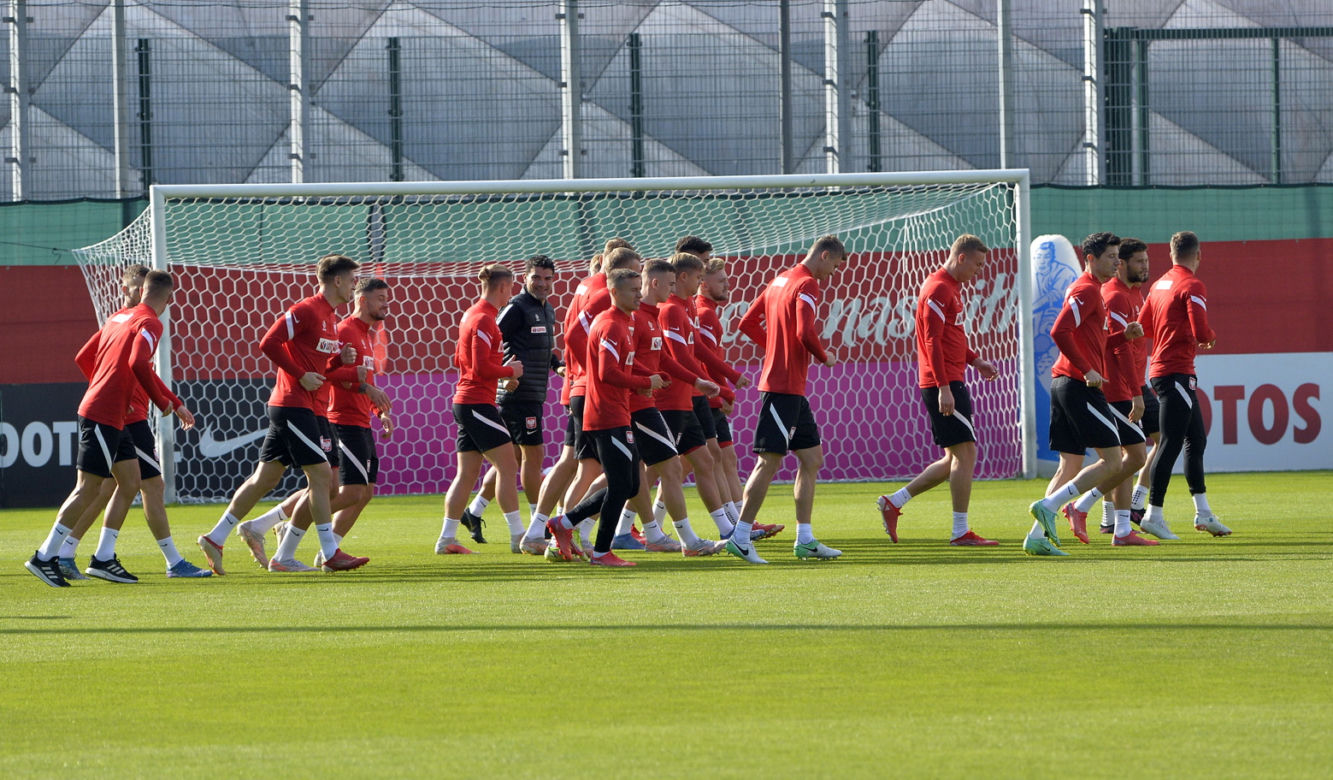 Trening reprezentacji na stadionie Legii