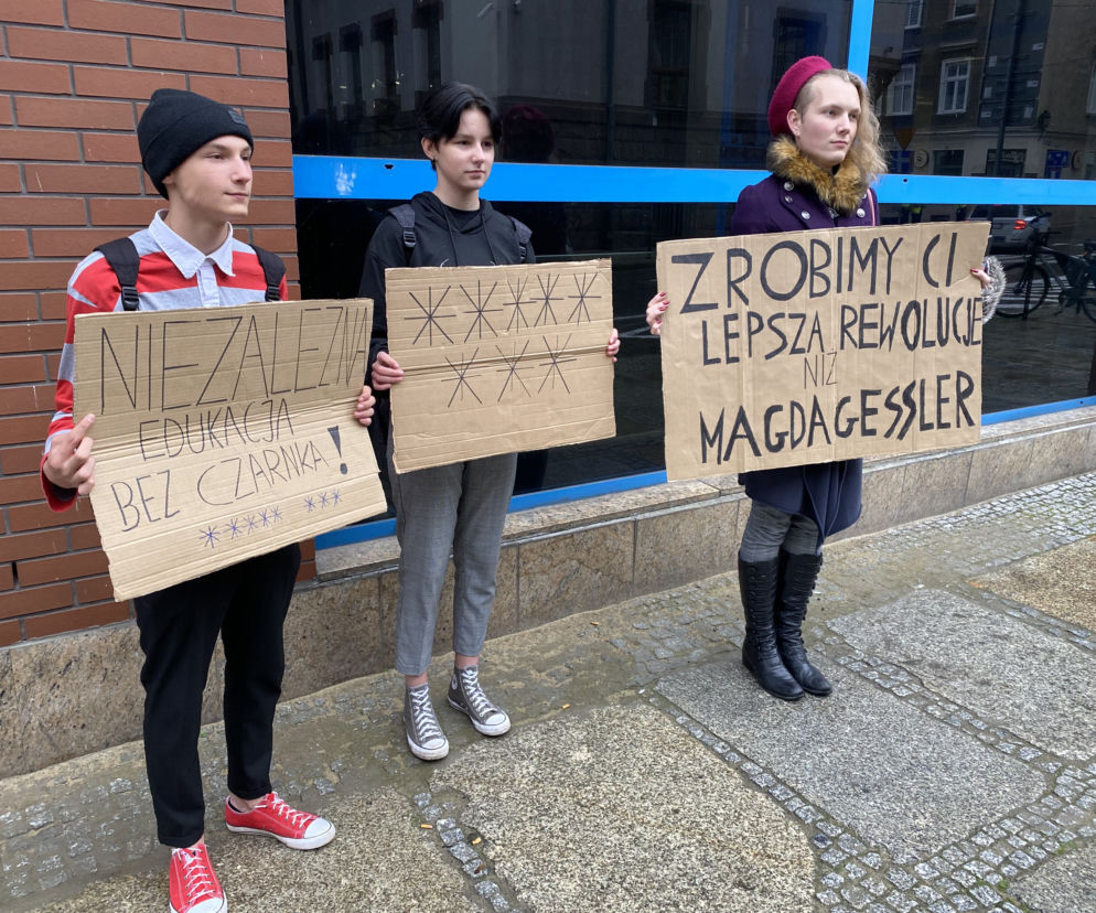Protest studentów Szczecin