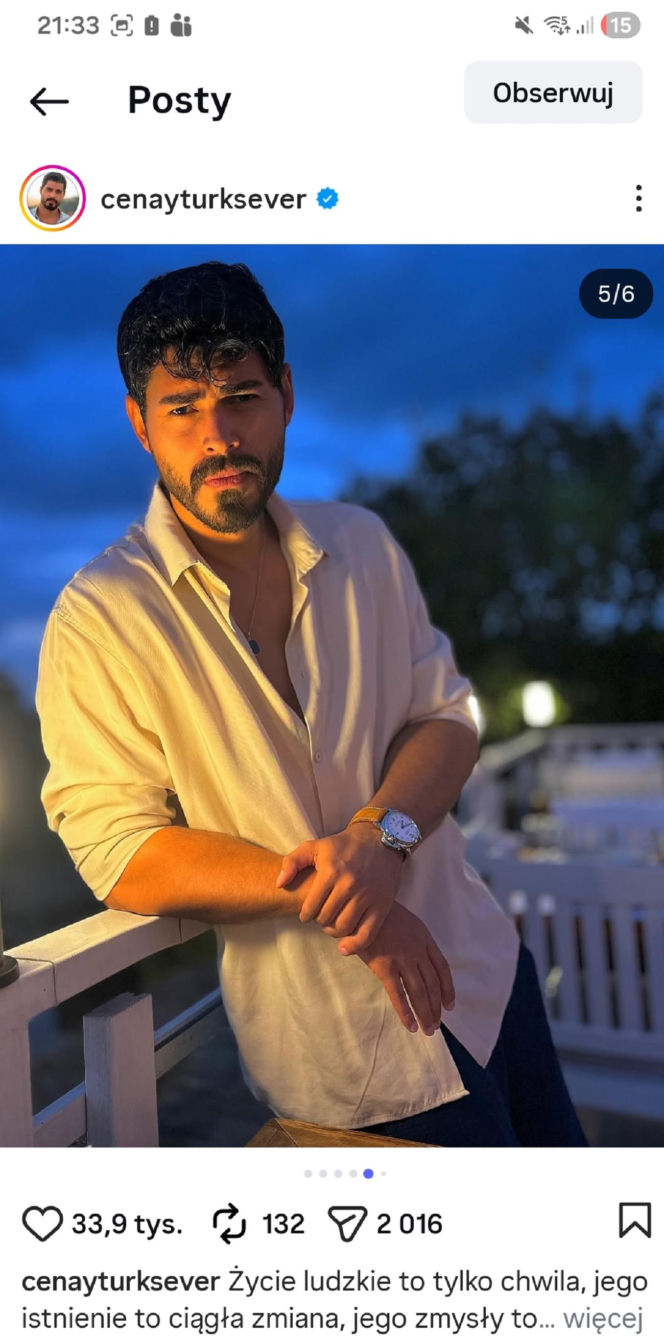 Cenay Turksever prywatnie - Cihan z serialu "Panna młoda"