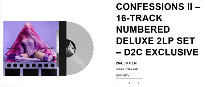 Nowa płyta Madonny to spory wydatek