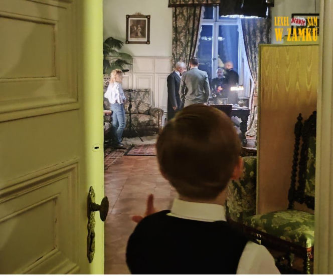 Plan filmowy w zamku w Pszczynie