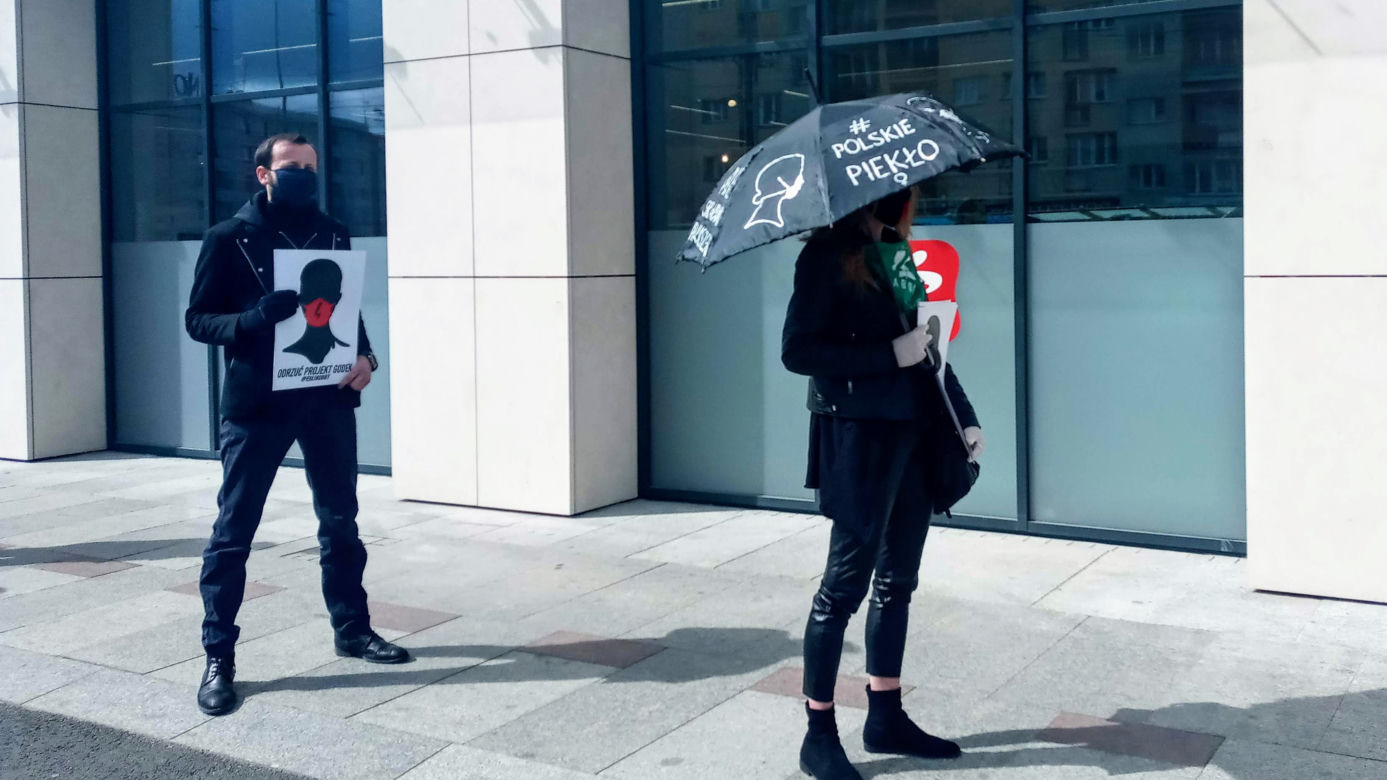 Czarny protest w Szczecinie