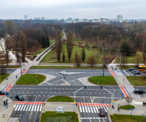 Przyszła trasa tramwaju wzdłuż Pola Mokotowskiego w Warszawie