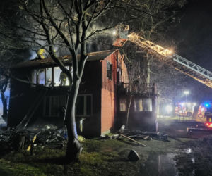 Pożar domu w Tarczku