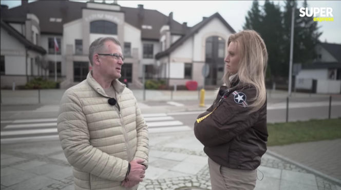 Karolina Pajączkowska na granicy polsko-białoruskiej