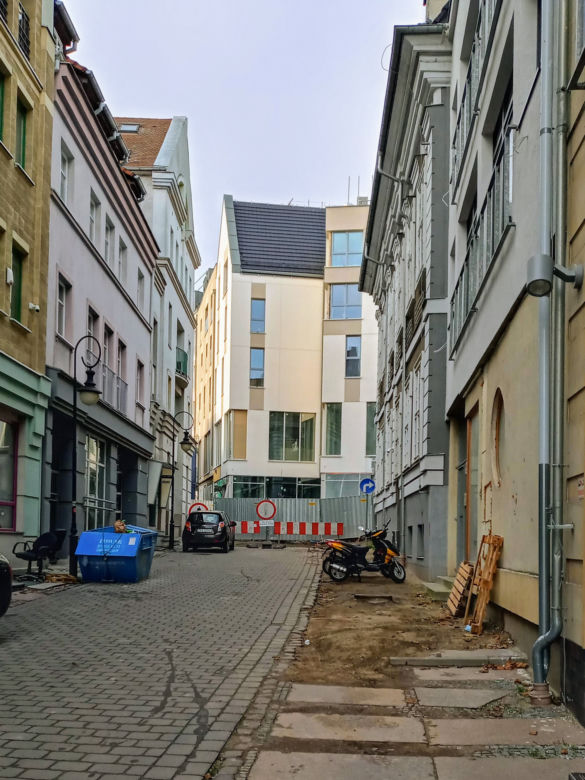 Budowa hotelu na Podzamczu - listopad 2020