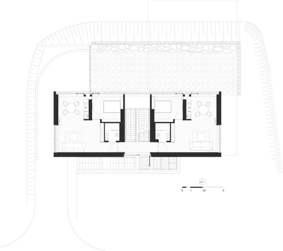 Apartamenty na Wilczej Porębie projektu studio de.materia