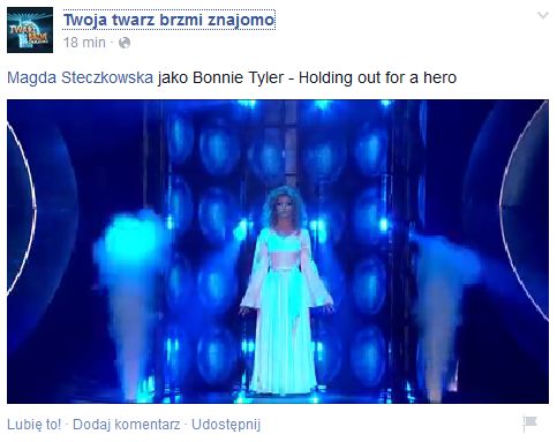 Twoja twarz brzmi znajomo 2, odcinek 7. Magda Steczkowska jako Bonnie Tyler: CAŁY WYSTĘP!!!