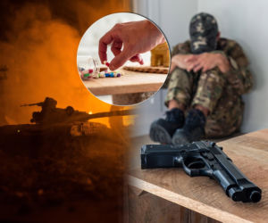 Kula przeszyła mu hełm, rakieta trafiła w pralnię