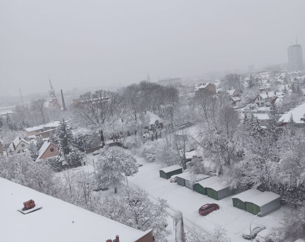 Atak zimy w Białymstoku [26.01.2021]