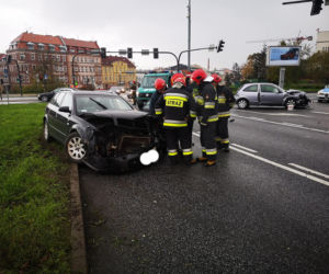 Wypadek na placu Poznańskim w Bydgoszczy