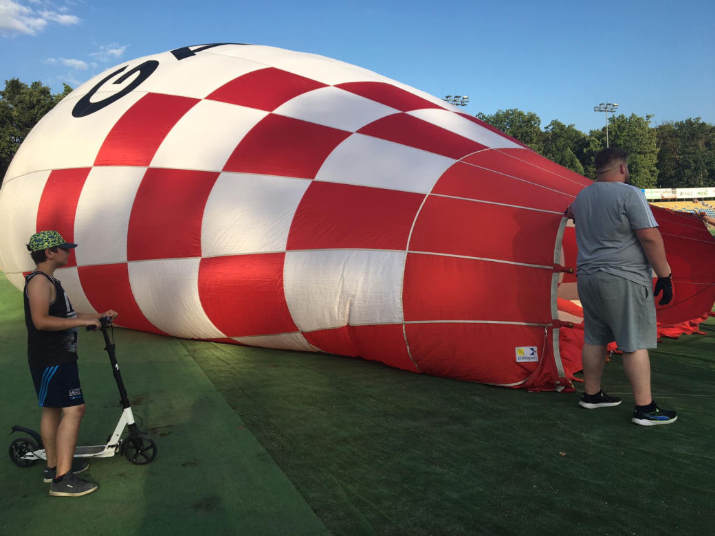 Fiesta balonowa na stadionie GKM-u Grudziądz