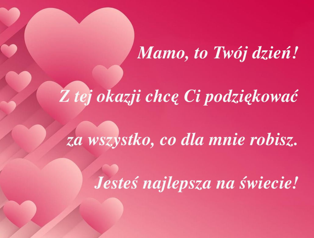 Dzień Matki 2024 - kartka z życzeniami do pobrania