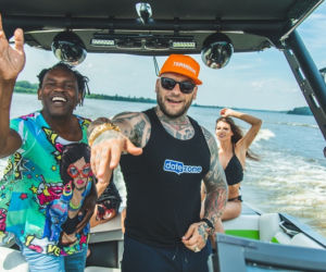 Popek i Dr Alban na katamaranie 