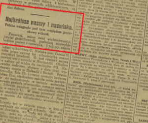 Wieś o „najkrótszej” nazwie sto lat temu leżała w Polsce. Miała... pół litery. W 1926 roku pisała o tym prasa!