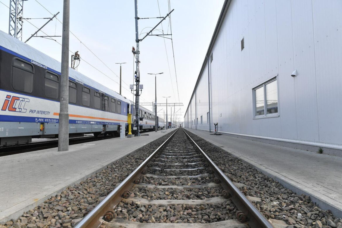 Zmodernizowana bocznica kolejowa PKP Intercity Szczecin Zaleskie Łęgi
