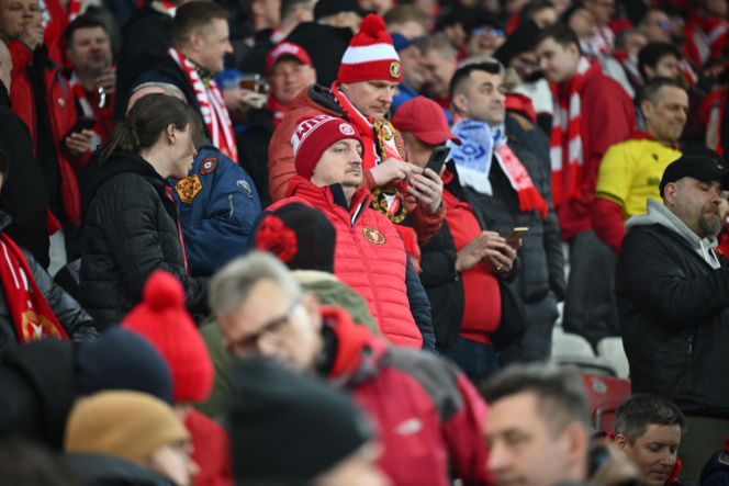 Widzew Łódź - Lech Poznań: Zdjęcia kibiców i zawodników z meczu 24. kolejki PKO BP Ekstraklasy