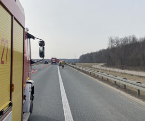 dachowanie cięzarówki na A2