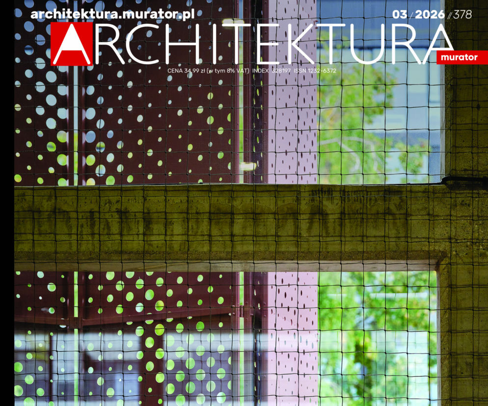 Okładka kwartalnika Architektura-murator nr 03/2026. O nowym wydaniu i Dniu Architektury przeczytasz na Architektura.