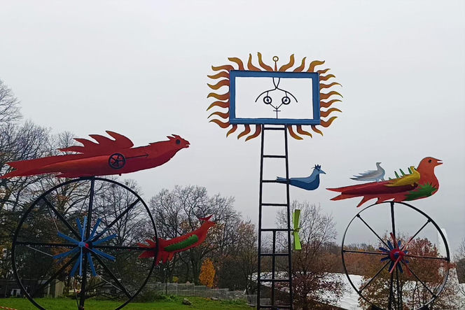 "Ogniste Ptaki" w Parku Kasprowicza w Szczecinie